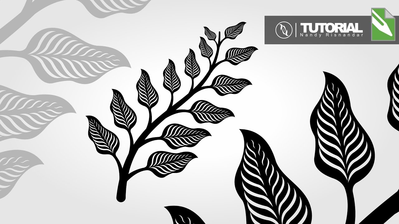 Tutorial Membuat Floral Daun Vector di CorelDraw