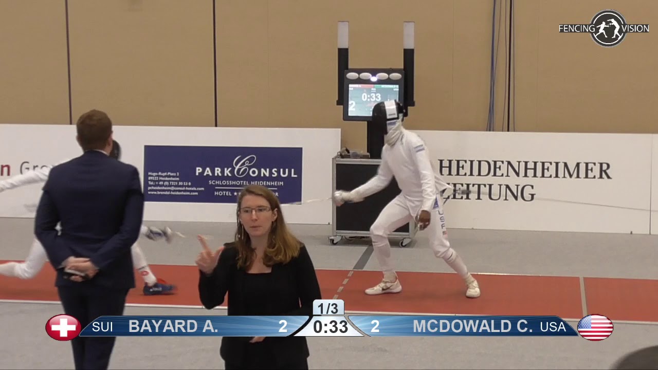 2020 108 T32 14 M E Individual Heidenheim GER WC RED BAYARD Alexis  SUI  vs MCDOWALD Curtis USA