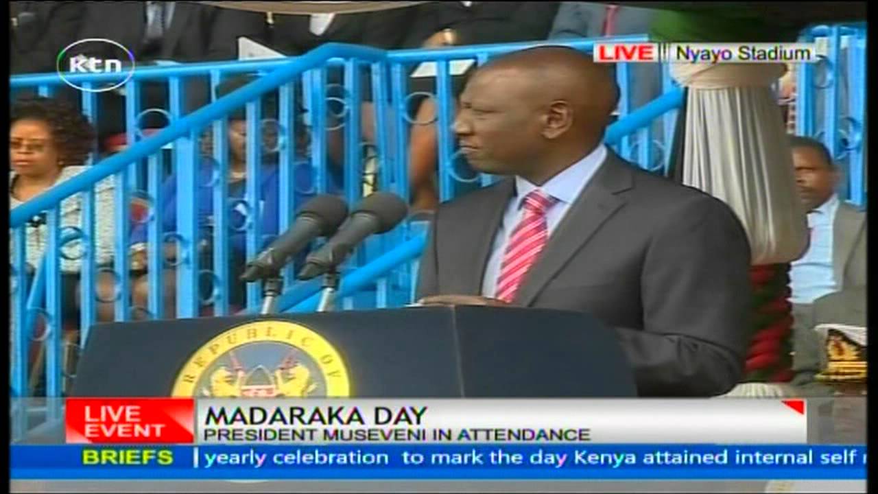 Deputy President William Ruto's speech during Madaraka Day celebrations