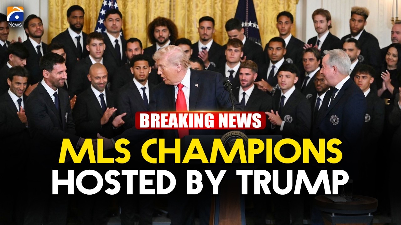 Donald Trump Welcomes Inter Miami to White House After MLS Victory | Geo News English