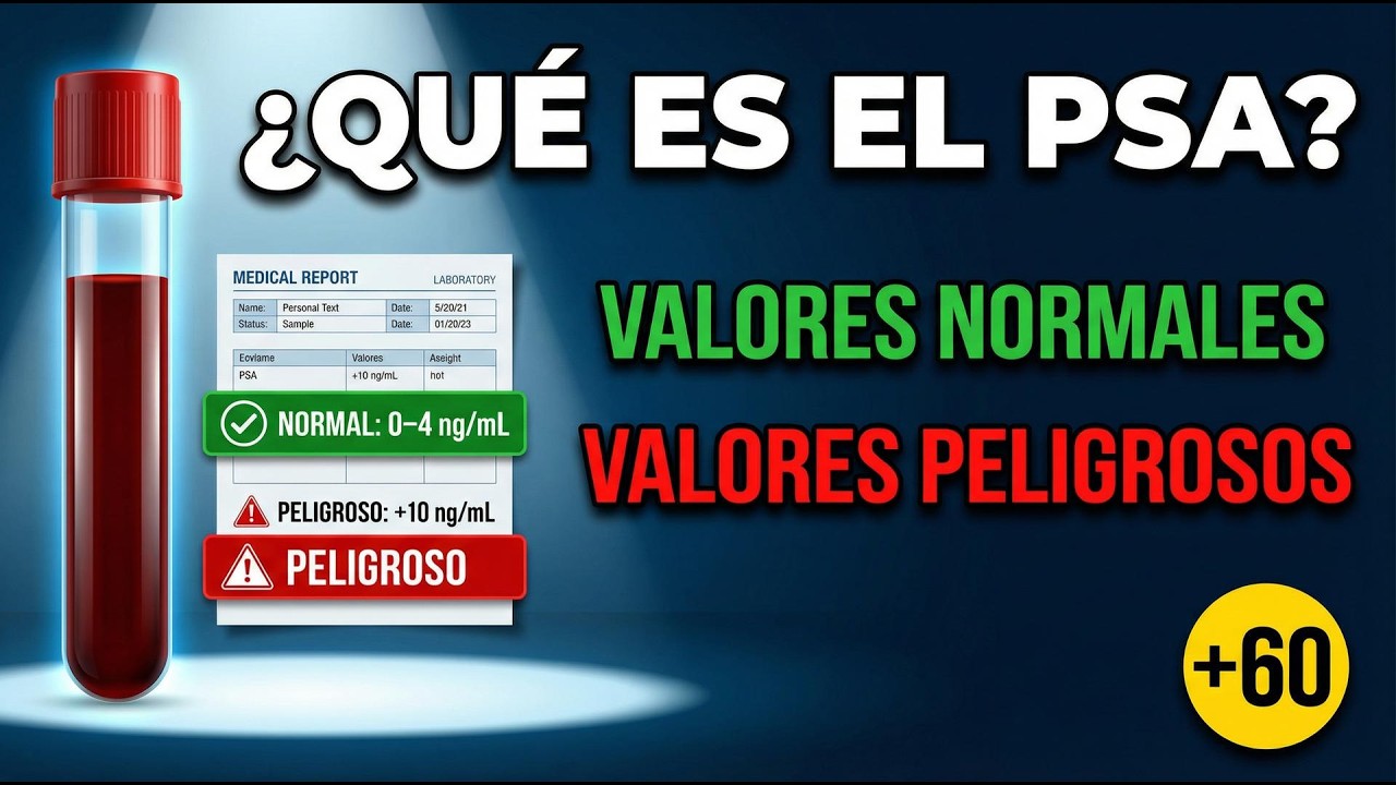 ¿QUÉ ES EL PSA DE PRÓSTATA? | VALORES NORMALES, ALTOS Y CUÁNDO PREOCUPARSE