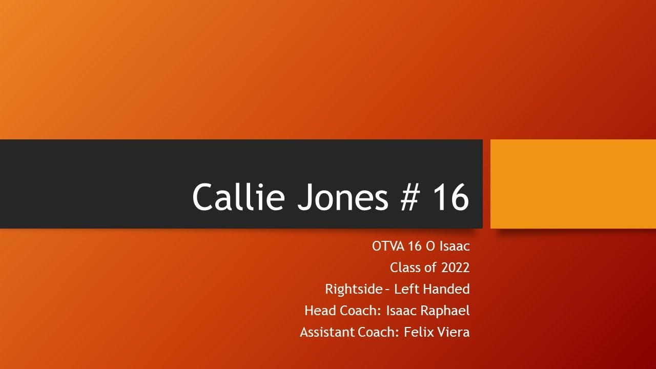 Callie Jones # 16