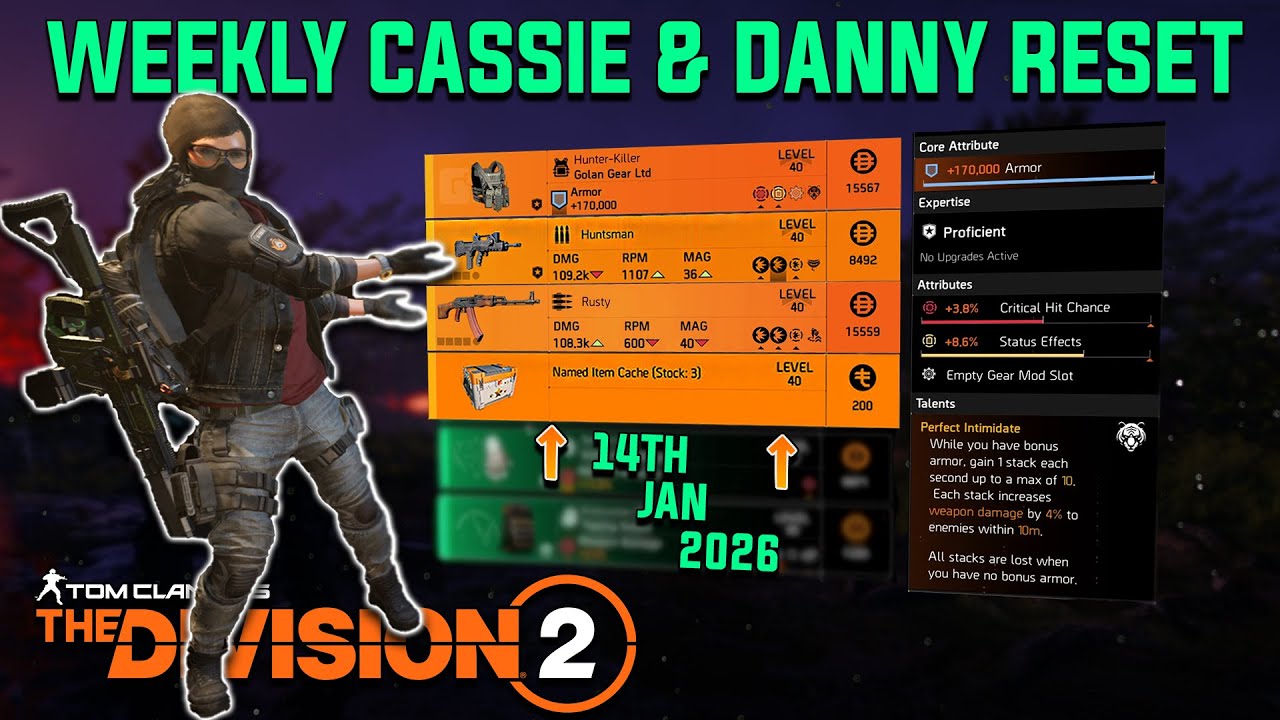 The Division 2 | WEEKLY CASSIE & DAANY RESET Y7S3 | January 14th 2026