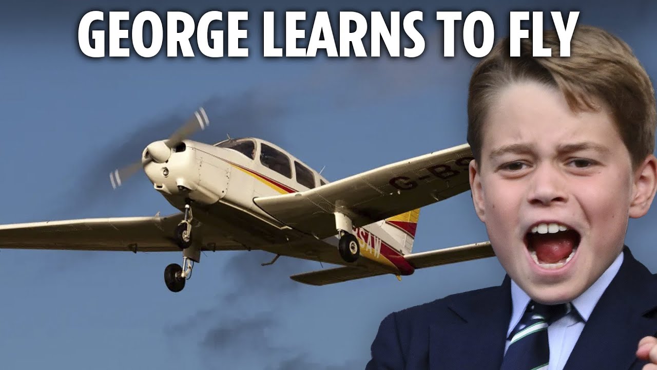 Prince George learning to FLY aged 11 as future King takes first flight during summer