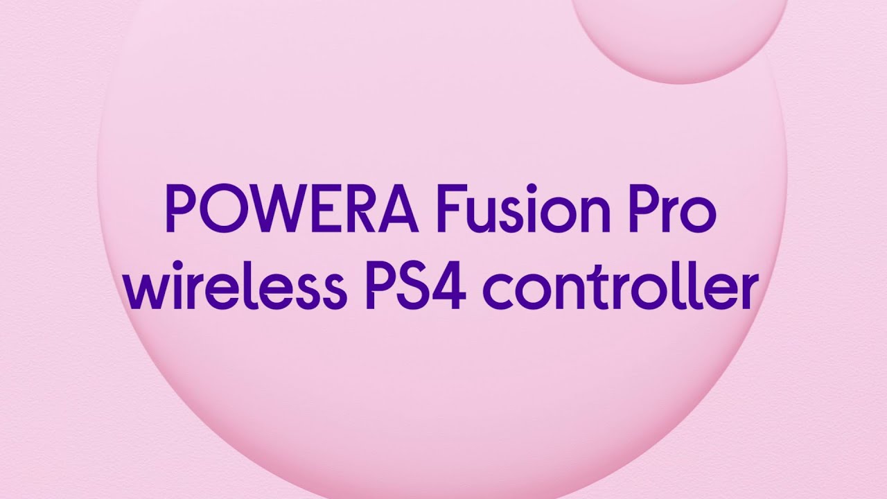 Powera Fusion Pro Wireless PS4 Controller - Black - Product Overview