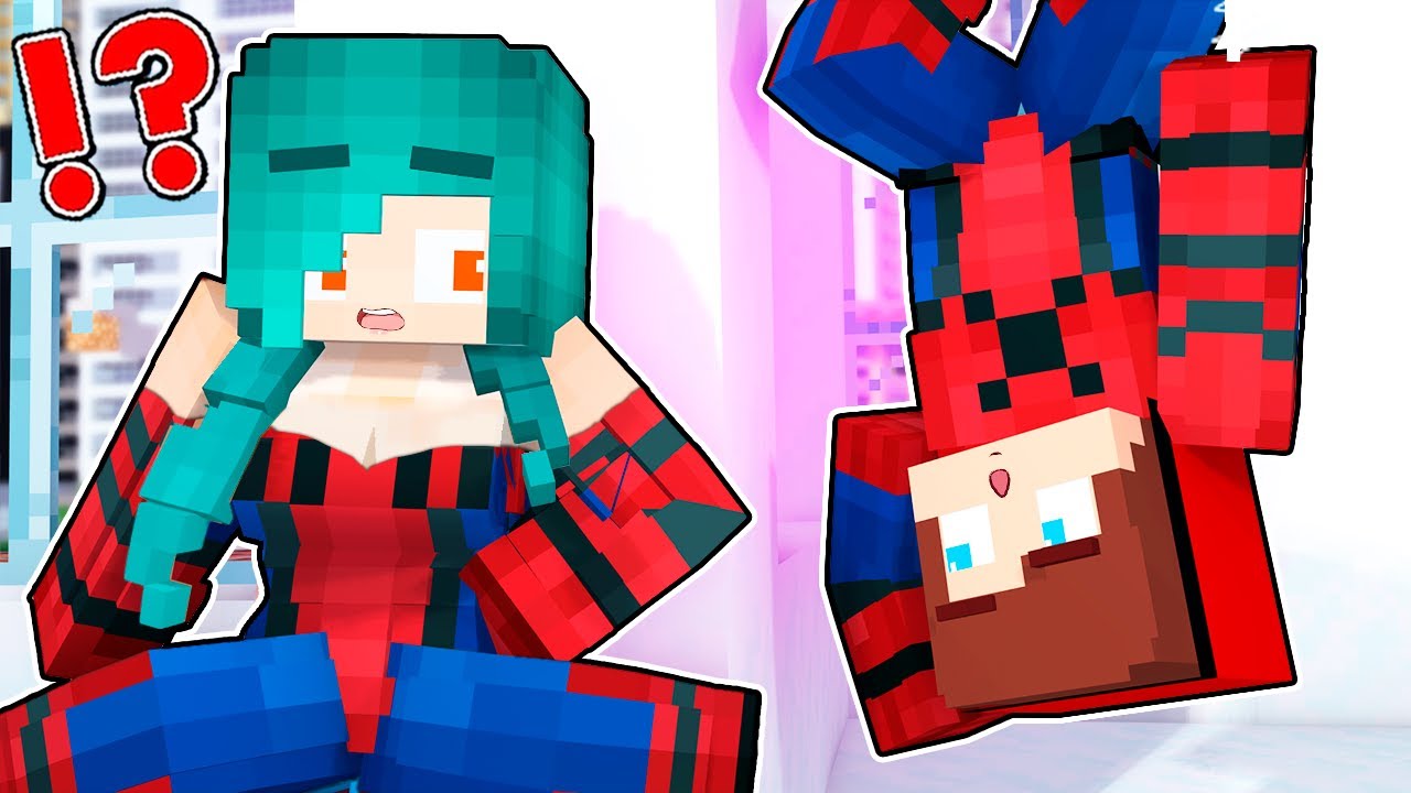 MAIZEN: Джей Джей ЧЕЛОВЕК-ПАУК встретил ДЕВУШКУ-ПАУКА в ЕЁ ДОМЕ!? - Minecraft Animation Джей Джей...