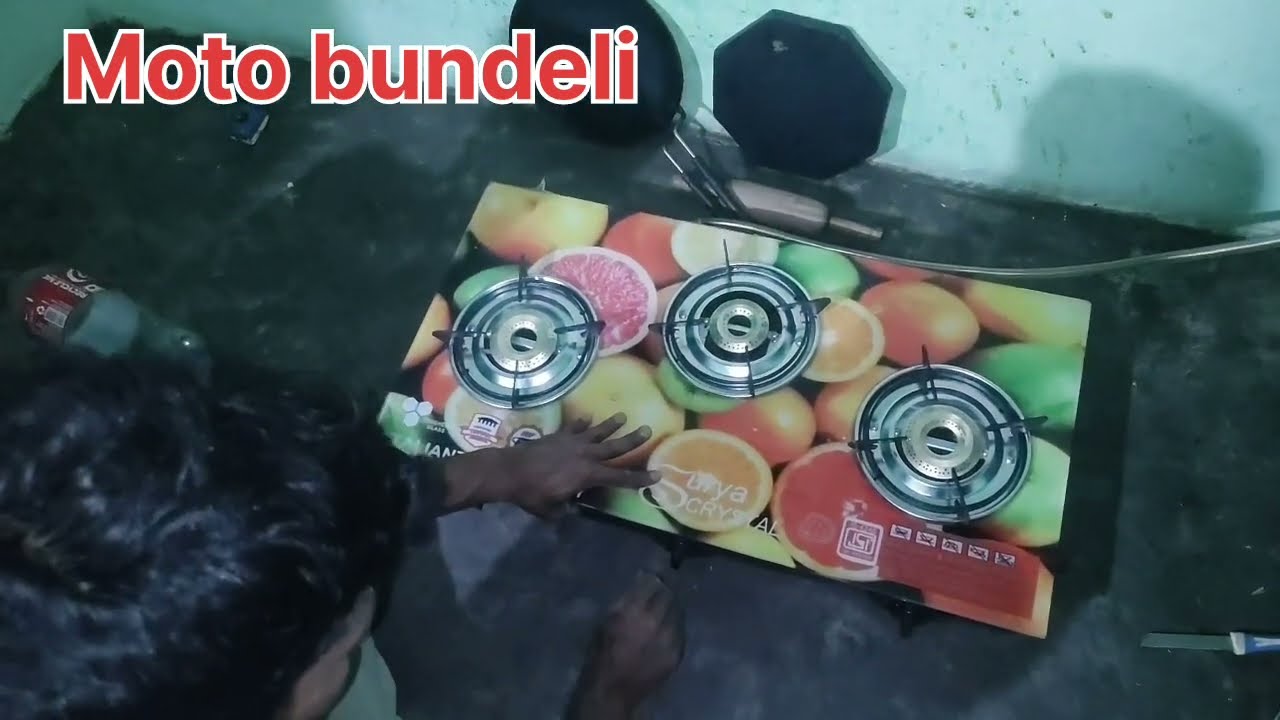 Price 700 rupees SURYA CRYSTAL 3 burner automatic ingition glass top gas stove