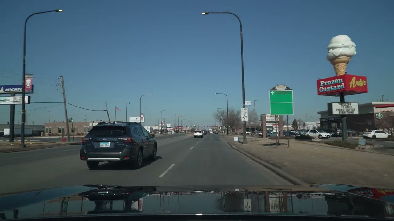 Chicago Ridge to Summit 4K Illinois POV ASMR Drive (No Talk, No Music)