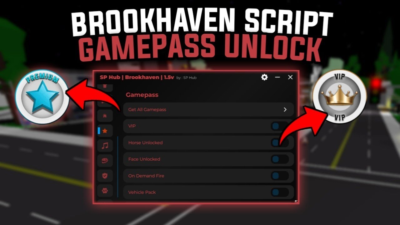 Brookhaven Script Get Premium Gamepass *No Key* SP HUB (Pastebin) | Shife