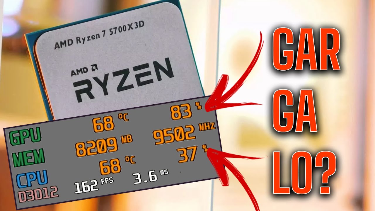 Gargalo de Processador - Ryzen 7 5700X3D vs RTX 3080