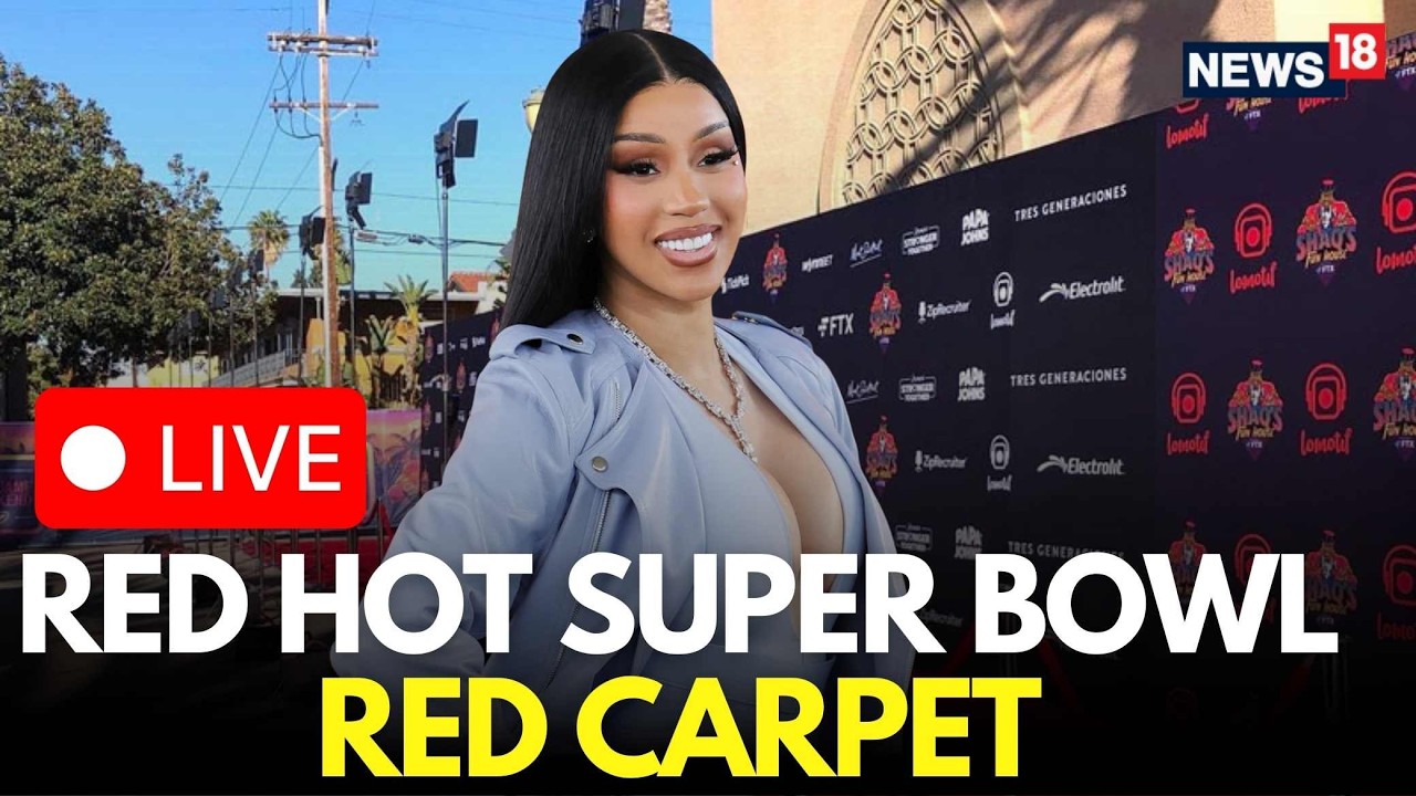 Super Bowl 2026 LIVE | Cardi B, SZA & Celebrity Guests Arrive At Super Bowl Party 2026 Red Carpet