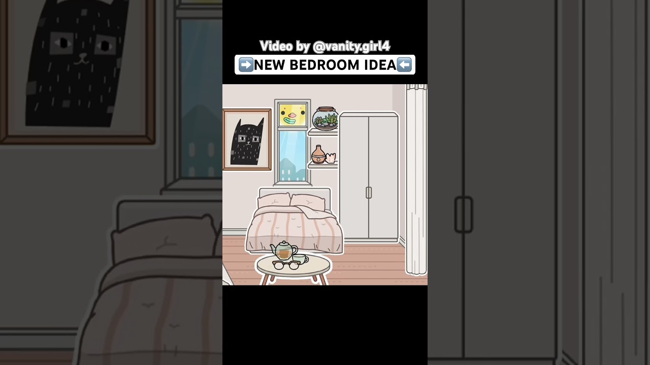 CUTE AESTHETIC BEDROOM IDEA USING THE NEW FREE TOCA BOCA UPDATE ➡️ video by @vanity.girl4