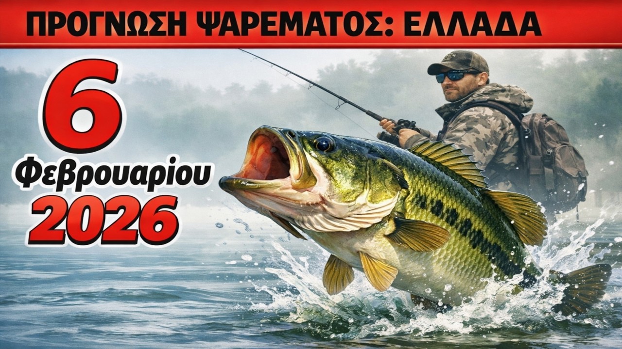 ΠΡΟΓΝΩΣΗ ΚΛΕΒΟΥ στην Ελλάδα στις 6 Φεβρουαρίου 2026! Άσε τα όλα και έλα για ψάρεμα!