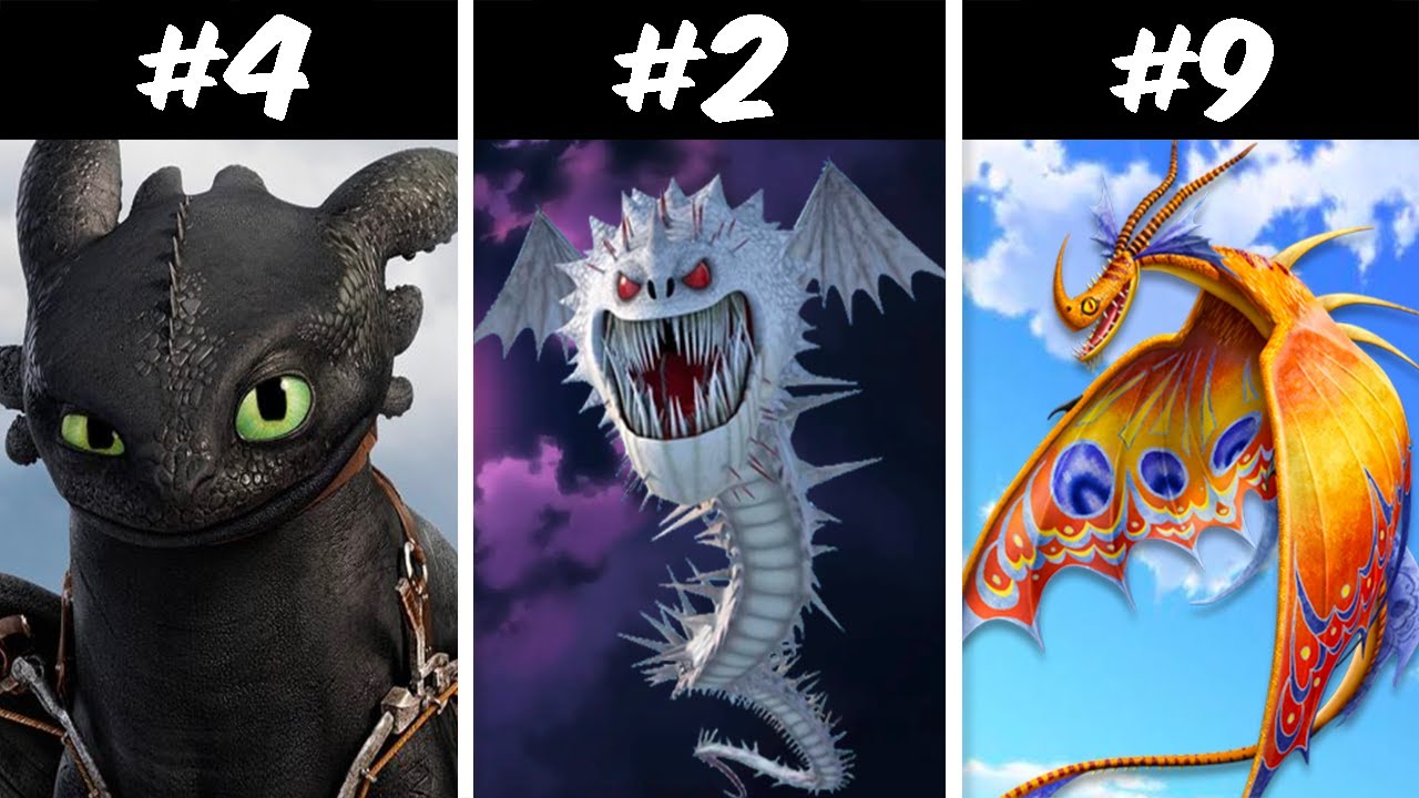 TOP 10 Die MÄCHTIGSTEN DRACHEN in Drachenzähmen Leicht Gemacht