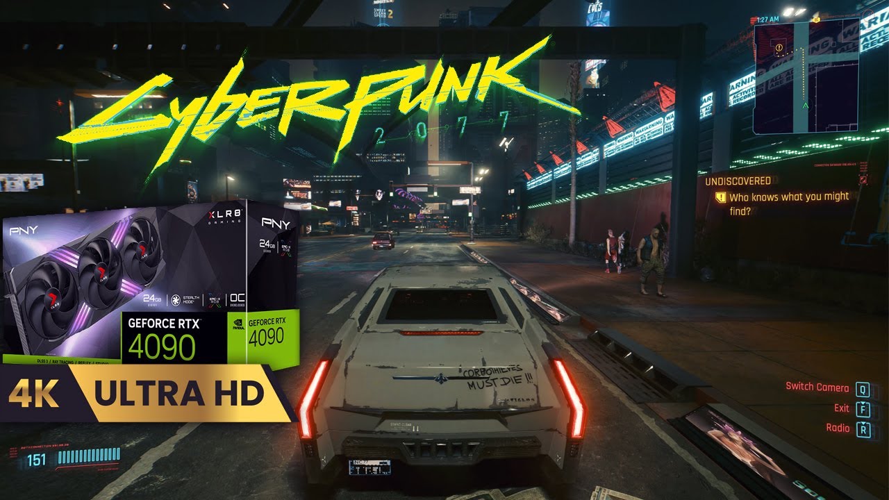 4K Cyberpunk Ride Along - No Commentary