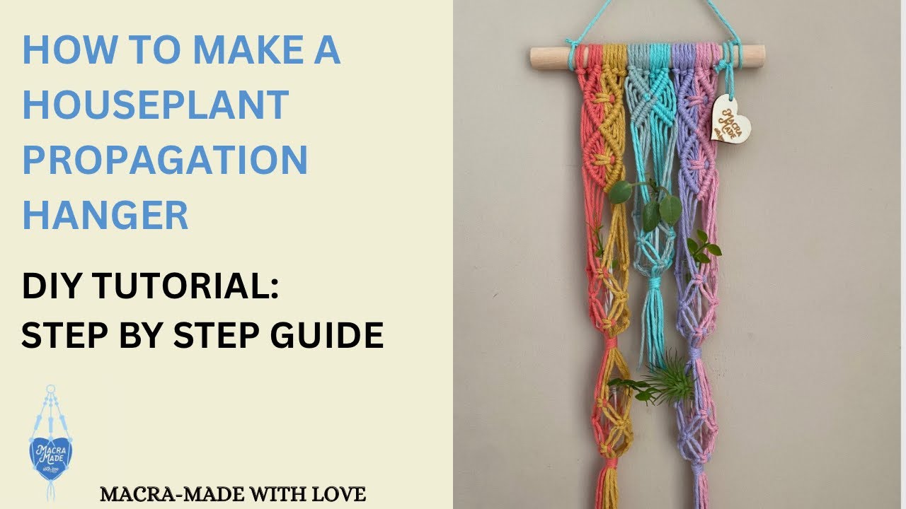How to Make a Macrame Propagation Hanger 