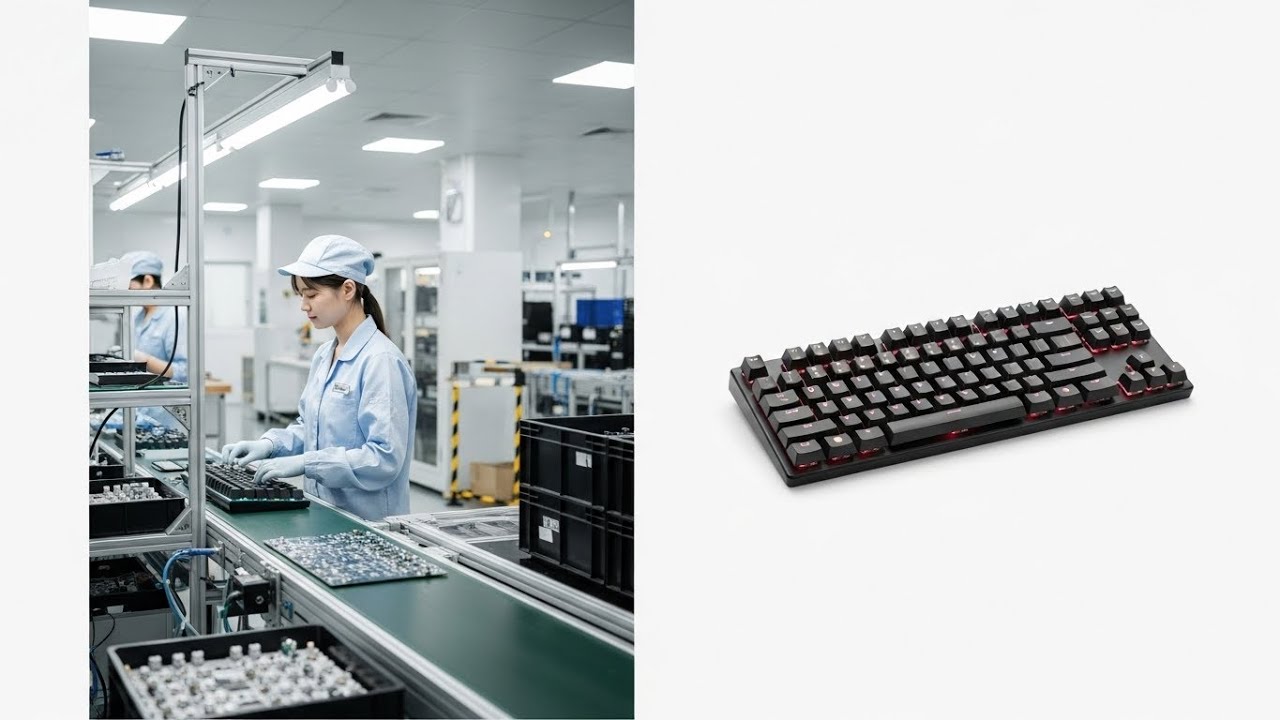 Inside a Keyboard Manufacturing Factory: Step-by-Step Manufacturing (Full Process)