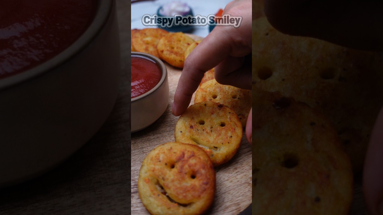 Crispy Potato Smiley Recipe | 5-Minute Viral Snack Kids Love 😍 #shorts