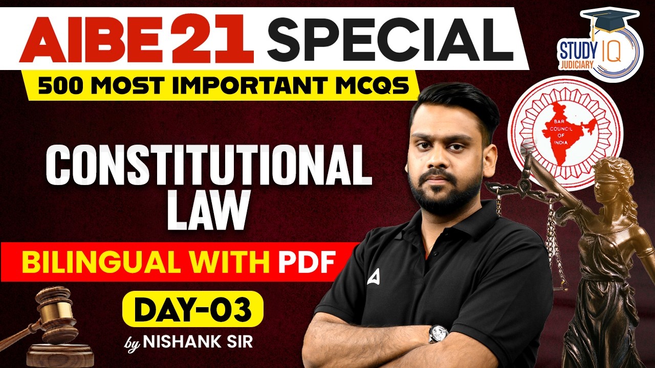 AIBE 21 Strategy: 500 Most Important MCQs | Day 16 | Pass AIBE Easily! | by NISHANK SIR
