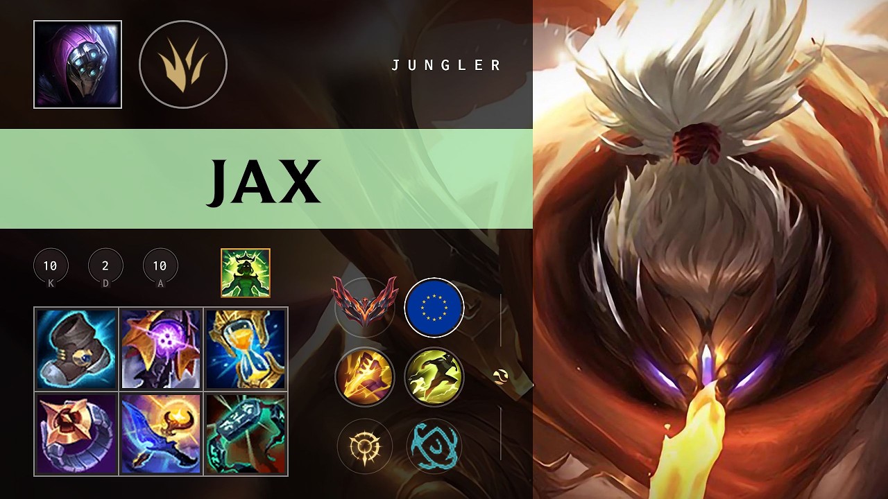 Jax Jungle vs Lillia - EUW Grandmaster Patch 26.10