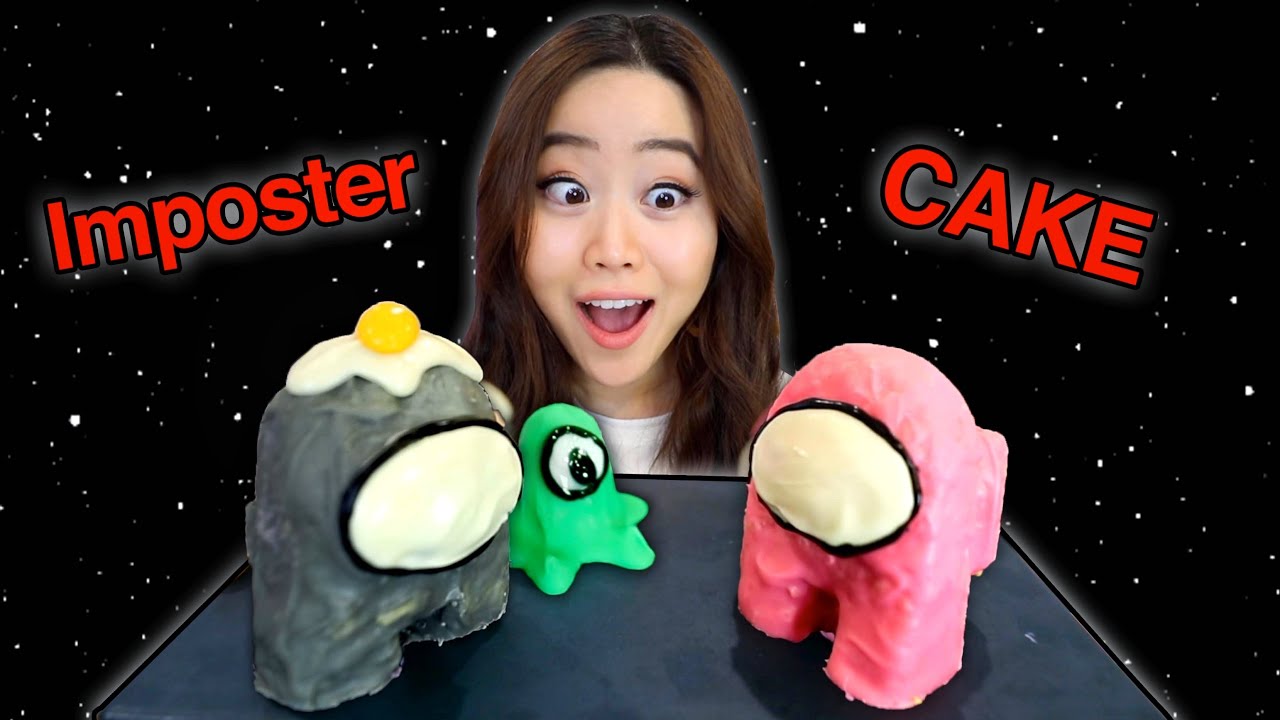 We Made AMONG US CAKE! *cooking challenge