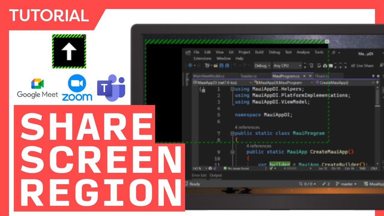 Share Partial Screen in Zoom, Microsoft Teams, Google Meet, & More