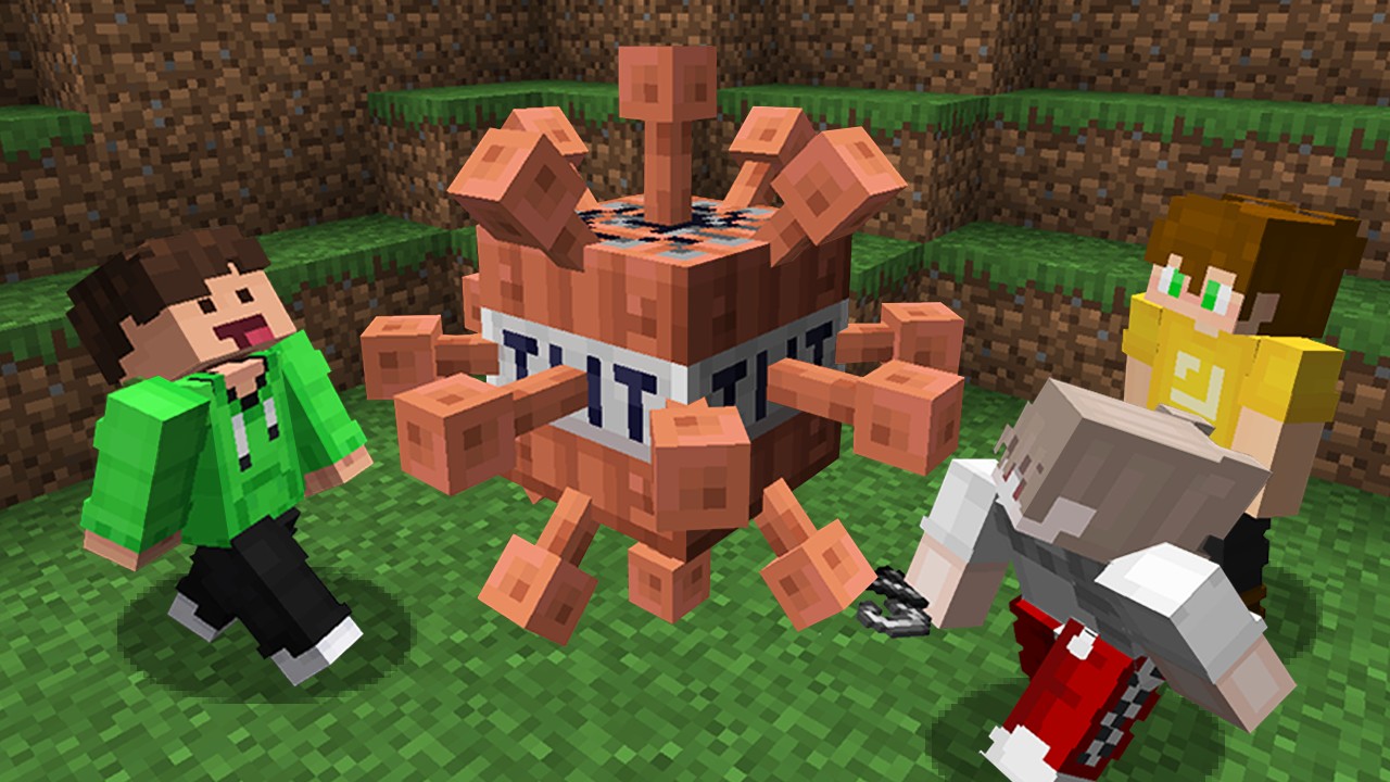 Testar OP TNT-block i Minecraft