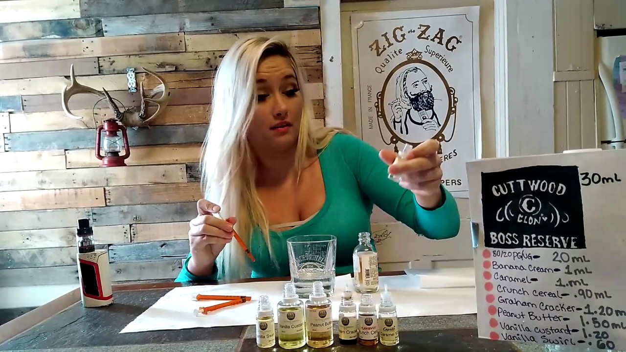 EASY! CUTTWOOD E-Juice HOW TO make your own Vape juice at home BEGINNERS step by step BOSS RESERVE