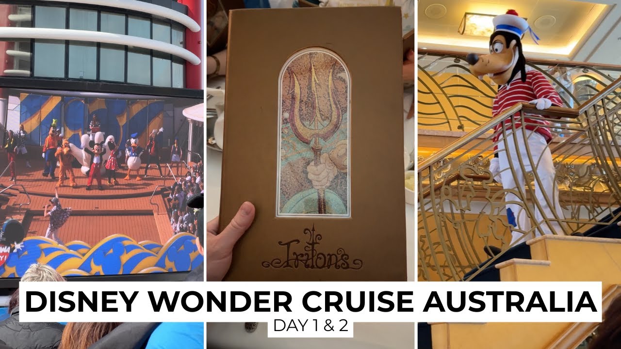 Disney Wonder Cruise Australia (Maiden Voyage) 🇦🇺 🦘 Melbourne to Hobart | Day 1 & 2 #disneywonder