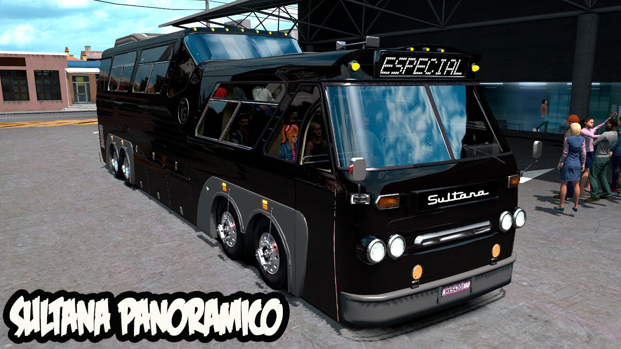 Sultana Panorámico ATS/ETS2 1.39 │Mod de bus para ATS 1.39│Mod de buses ETS2 1.39│Ruta por Mapa MTS