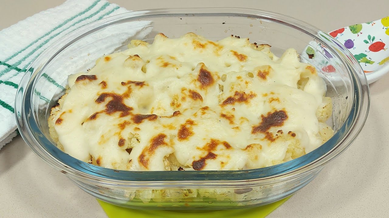 COLIFLOR AL AJILLO 🧄 CON BECHAMEL CREMOSA HECHA EN EL MICROONDAS👌// BEATRIZ COCINA