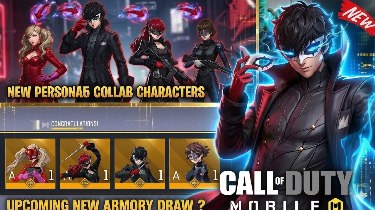 *NEW* Upcoming New Call of Duty Mobile Collab Persona 5 Royal Characters SkinsReveal Leaks CODM 2026