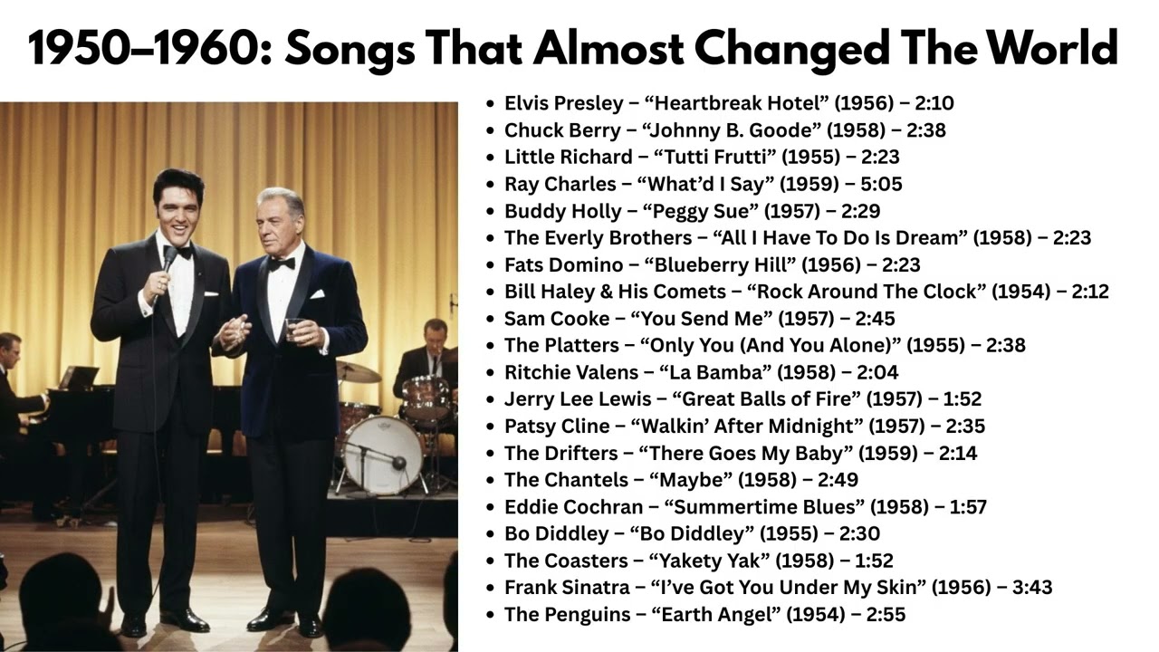 1950s&ndash;1960s Music Playlist That Almost Changed the World | Golden Era Hits & Timeless Classics