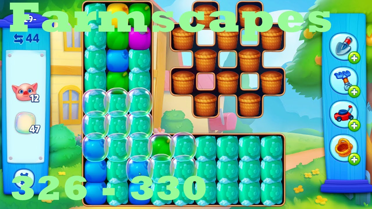 Farmscapes Level 326 - 330 HD Gameplay Walkthrough |  3 - match game | android | ios | pc | app