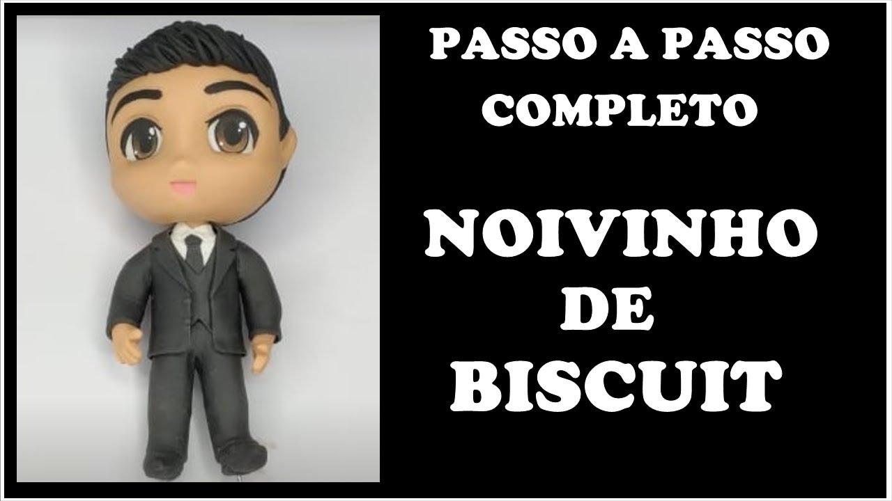 Noivinho de Biscuit - modelagem CHIBI