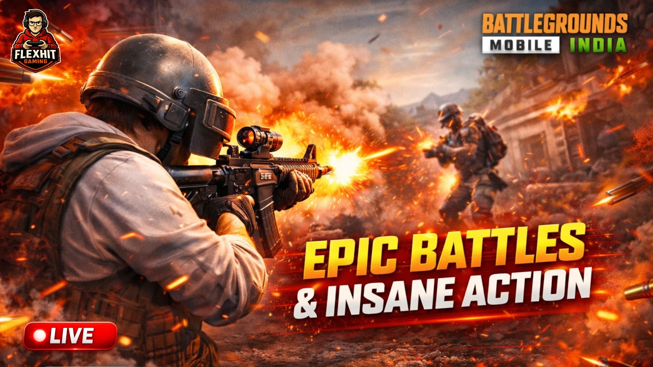 EPIC Battles & Insane Action 🔥 BGMI Live Gameplay | Nonstop Fight In Classic | Flexhit Gaming 🎮
