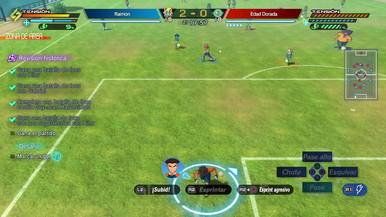 Inazuma eleven Victory Road #21 Modo crónicas Vuelven las vigas