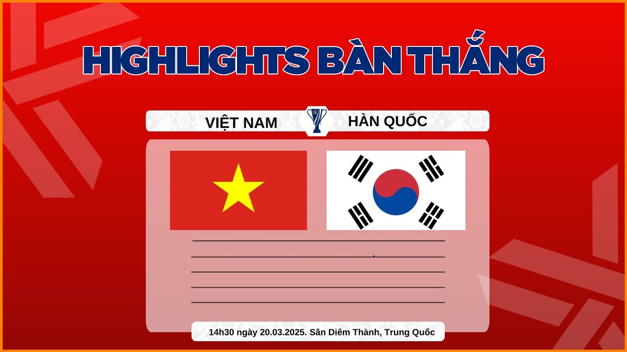 U22 VIỆT NAM 1-1 U22 HÀN QUỐC | HIGHLIGHTS BÀN THẮNG
