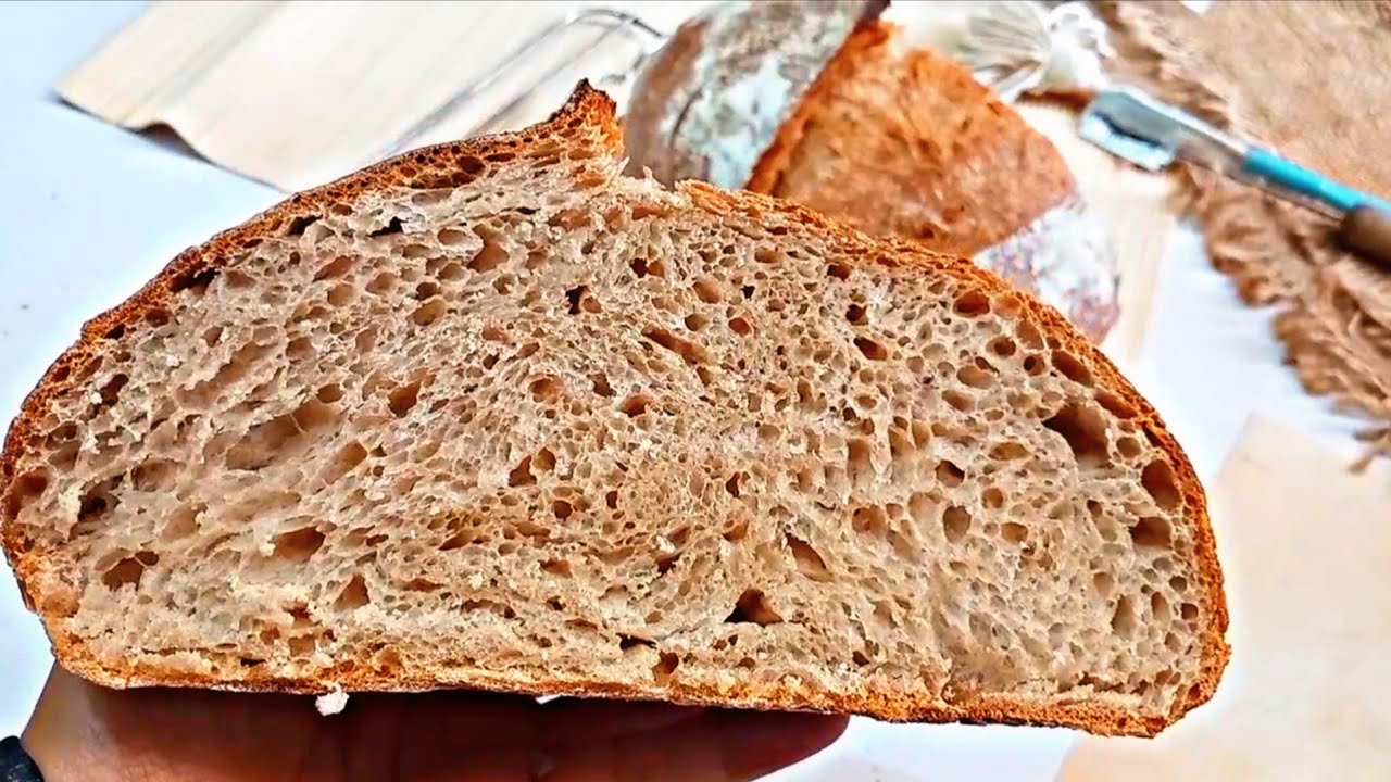 خبز السوردو بدون حلة هولندية وباقل من نص م ص خميرة خبز صحي بالتخمير البطيء سهل للمبتدئين خطوة بخطوة