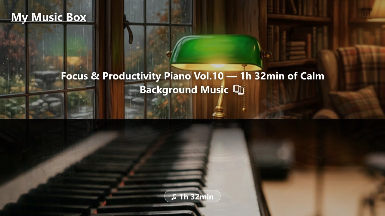 Focus & Productivity Piano Vol.10 — 44min of Calm Background Music 📚