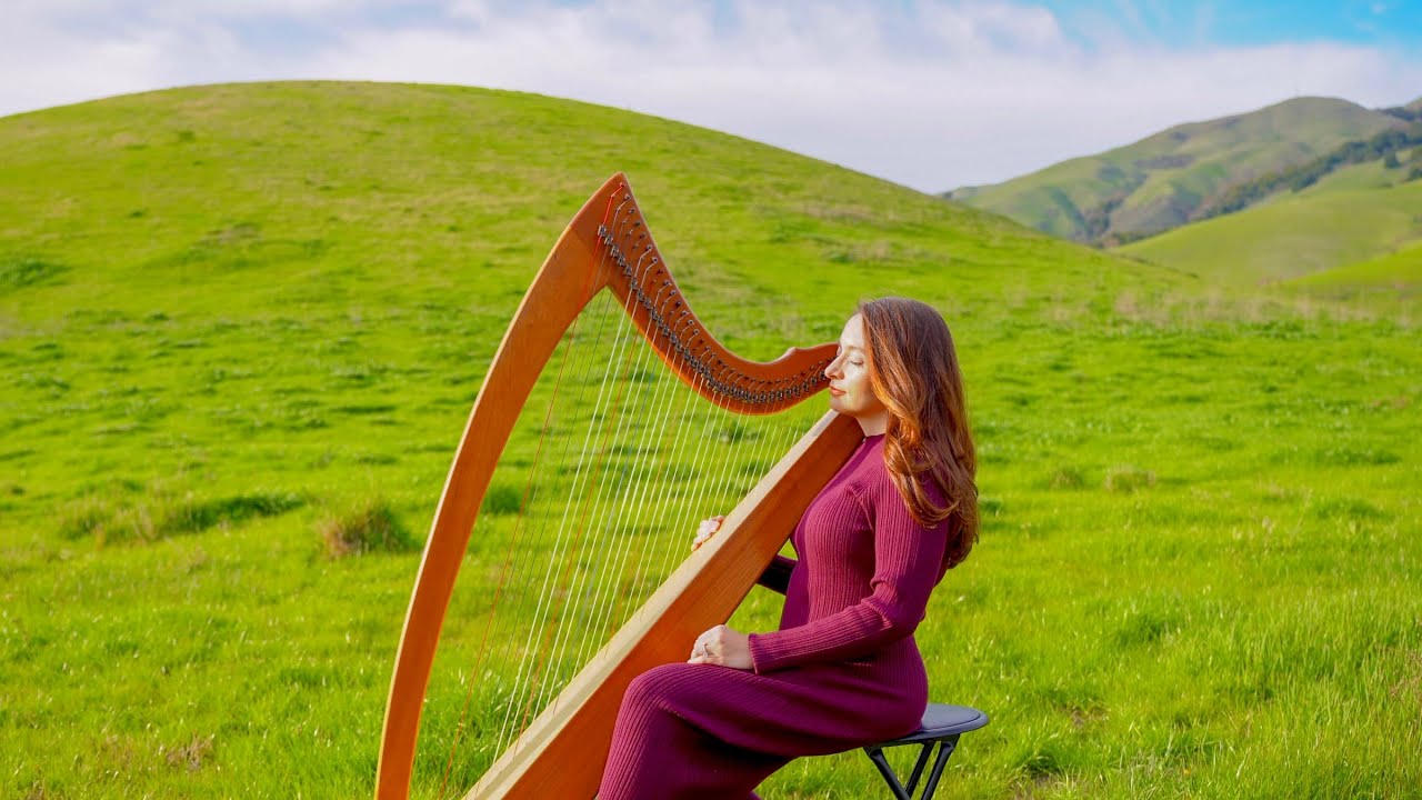 Heavenly Melodies | 1 Hour of Wind Harp Music | Sarah Bhalla