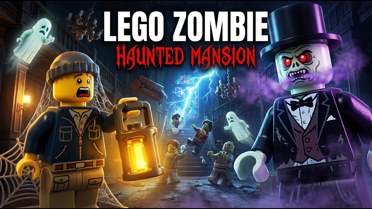 LEGO Zombie Horror: THE HAUNTED MANSION 🏰👻| LEGO Animation | Full Episode 08