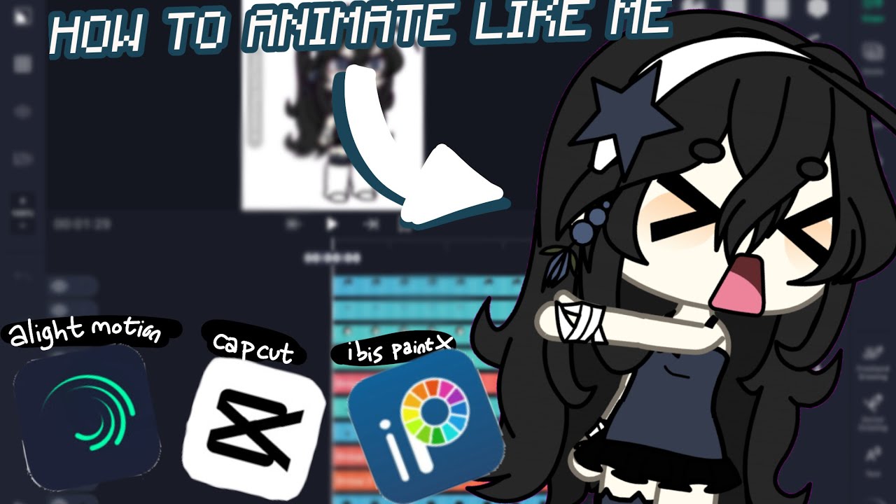 HOW TO ANIMATE LIKE ME! 👑 ‼️ #capcut #alightmotion #gacha #ibispaintx 