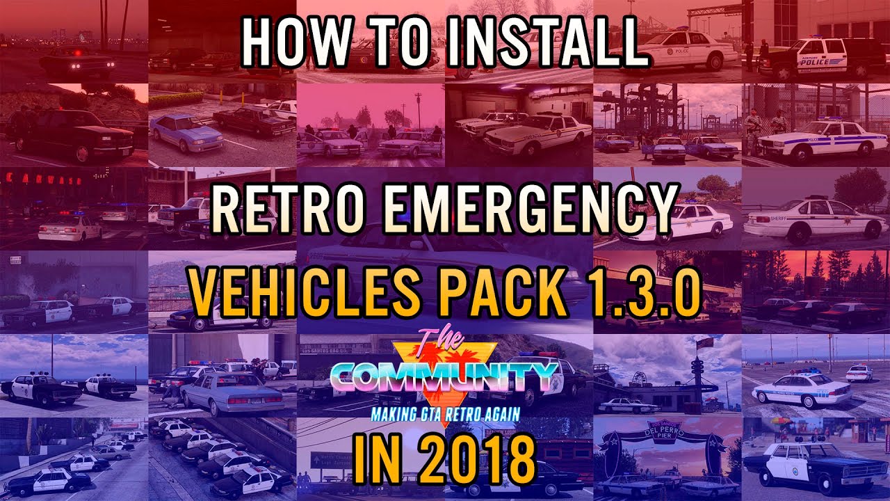 How to install Retro Emergency Vehicles Pack 1.3.0