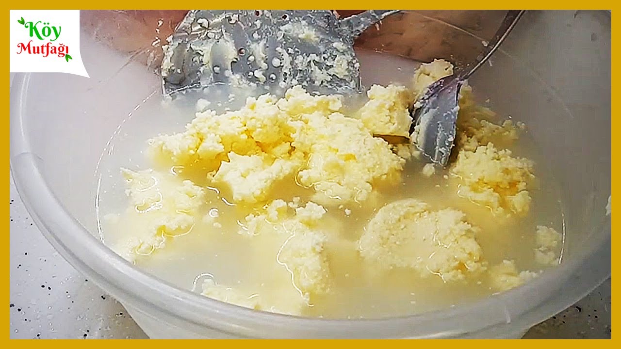 Yoğurt Kaymağından Evde Tereyağ Nasıl Yapılır ? Ev Yapımı Tereyağ Tarifi | Emine'nin Köy Mutfağı