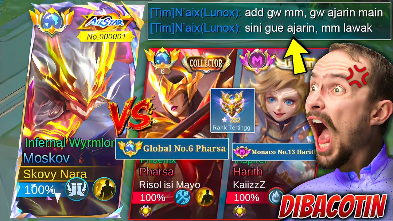 GLOBAL MOSKOV DIBACOTIN PAS NABRAK MUSUH GLOBAL No.6 DAN TOP SUPREME! SAATNYA KASIH PAHAM! ~ MLBB