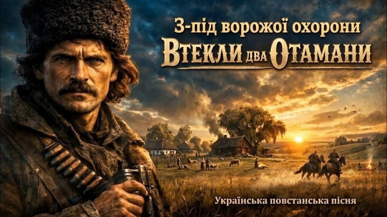 З ПІД ВРАЖОЇ ОХРАНИ ВТЕКЛИ ДВА ОТАМАНИ | Повстанська пісня Махновців | Українська історична пісня
