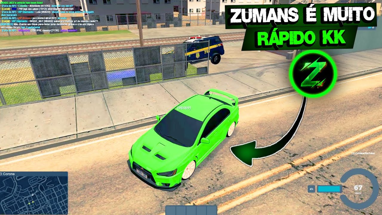 ZUMANS FICOU MAIS RAPIDO NA FUGA DE CARRO ! MUITA FUGA NOVA ! FUGA COM PG ! GTA MTA RP ! ROLEPLAY