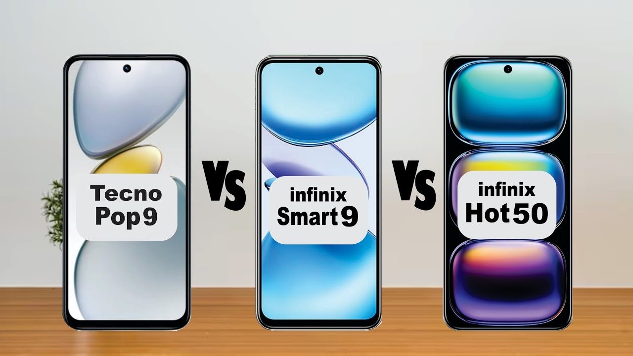 Tecno Pop 9 vs Infinix Smart 9 vs Infinix Hot 50 I Full Video Comparison
