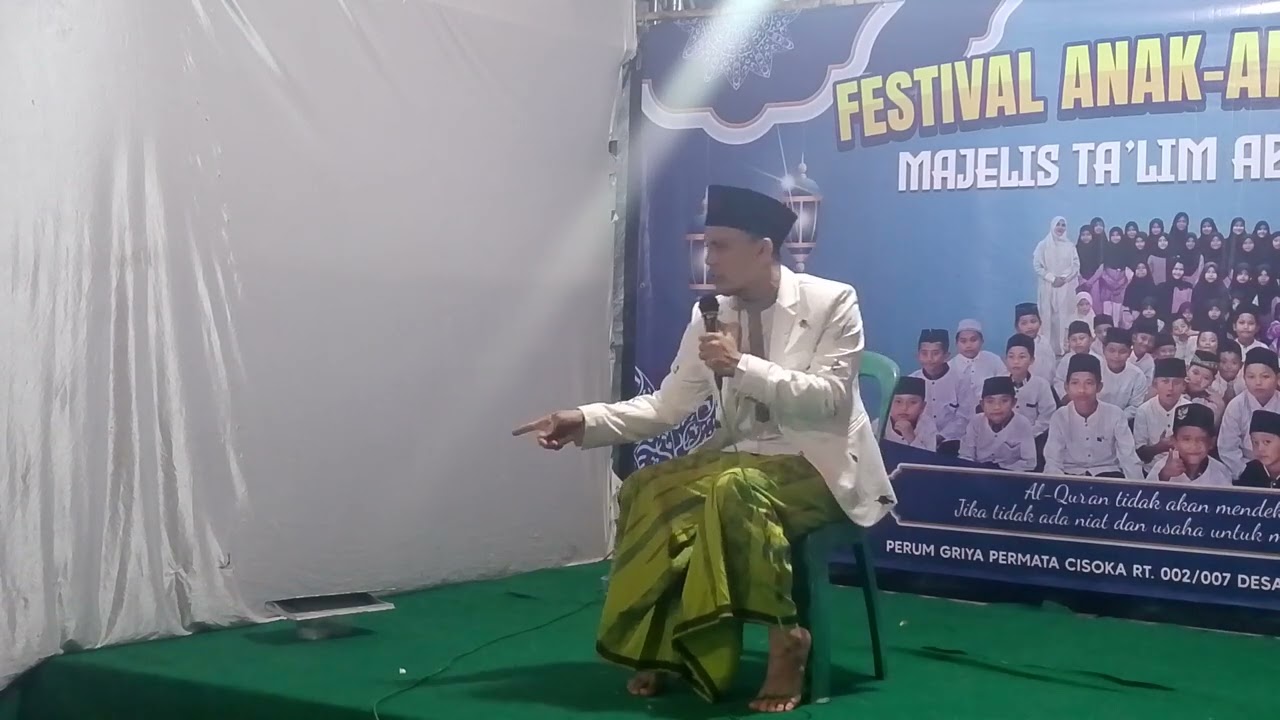 Sambutan pimpinan Majelis Ta'lim Abatatsa 